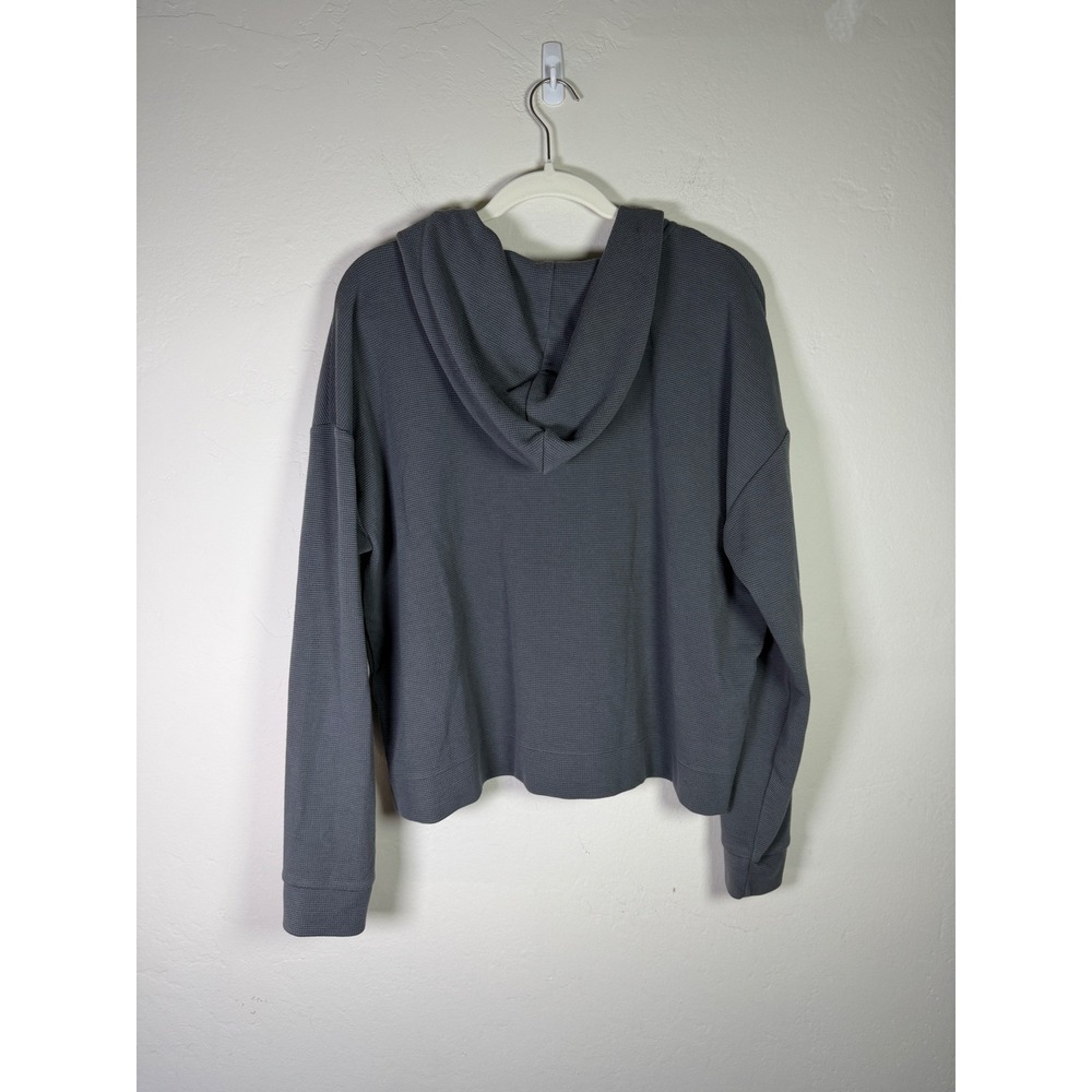 Vuori Womens Grey Long Sleeve Snap Neck Hoodie Pullover Athleisure XL - Picture 3 of 9